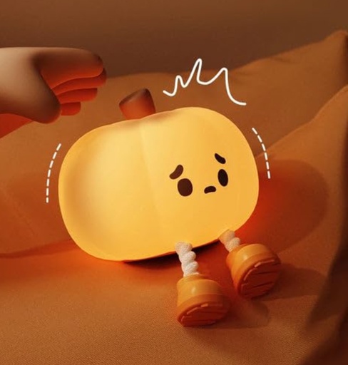 Pumpkin 3D Silicon Lamp - USB Chargeable