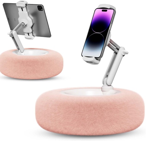 Tablet Pillow Stand for Reading, Adjustable Tablet Pillow Stand for Lap with Detachable Bowl, Fits 4.7"-13" Kindle/Phones/Tablets, Watch Videos, Stream Media, (Blue colour available only)