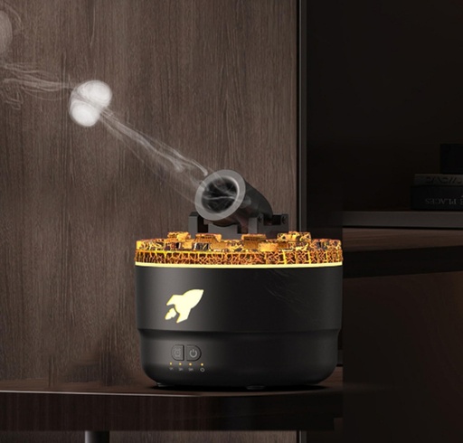 Aromatherapy Humidifier,Colorful Flame Atmosphere Light, Volcano Lava Design, Large Spray Humidifier, for Any Home or Office